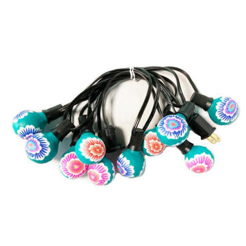 Festival G40 Colored Flower Painting String Light